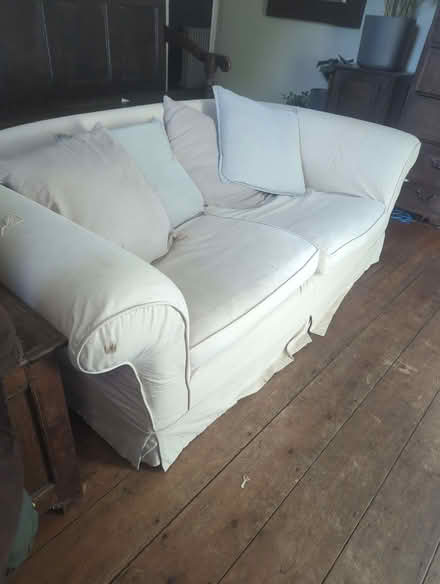 Photo of free Cream sofa (Ufford IP13) #1