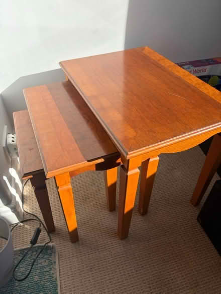 Photo of free Wooden side tables nest (Bradford BD9) #1