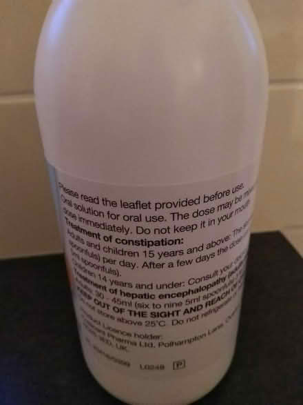 Photo of free Lactulose. 500ml (Millhouses S7) #2