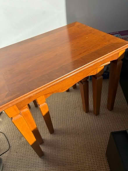 Photo of free Wooden side tables nest (Bradford BD9) #2