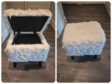 Photo of free Fluffy ottoman (76102) #1