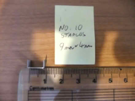 Photo of free Staples, No. 10 size (approx. 9mm x 4mm) (Abingdon-on-Thames OX14) #2
