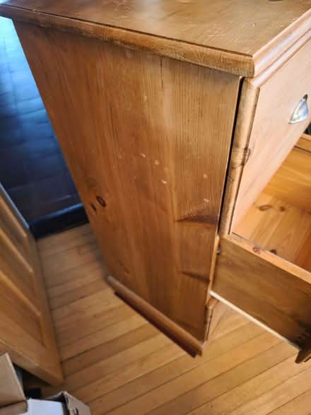 Photo of free 3 draw pine filing cabinet (Farlington PO6) #2