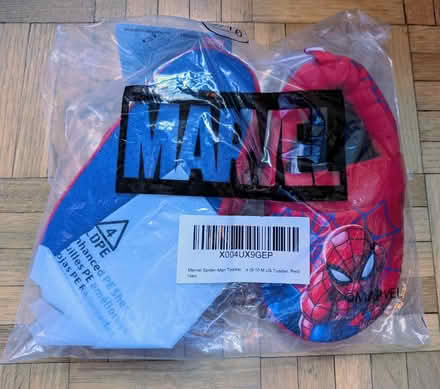Photo of free Spiderman Slippers (for toddlers) (Upper East Side, Yorkville) #1