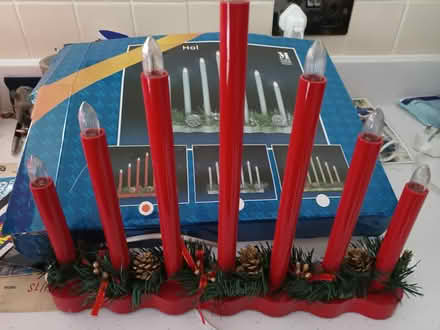 Photo of free Christmas candle decoration (Melksham) #1