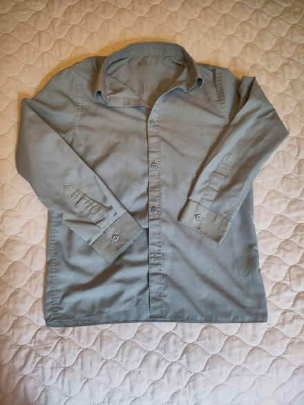 Photo of free M&S blue lng/slv school shirt 10-11 (L1 Liverpool City Centre) #1
