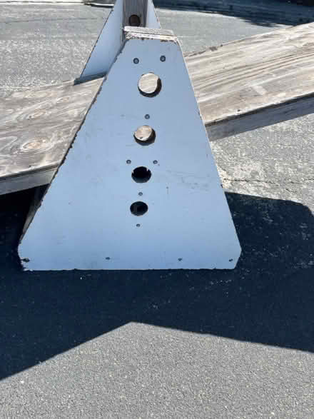 Photo of free wooden seesaw for bikes (Lawrence/ El Camino Real) #1