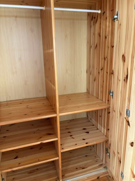 Photo of free Wooden wardrobe to go (Clogherhead, Co Louth) #4