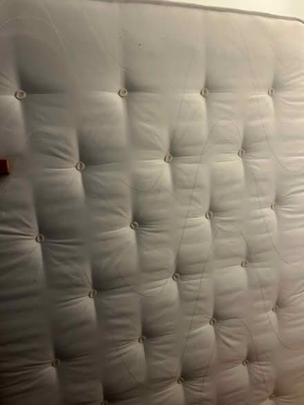 Photo of free Pine double bed frame and mattress (Redhill RH1) #1