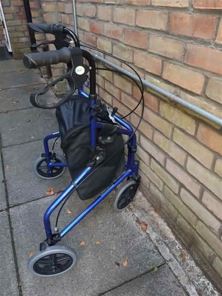 Photo of free CareCo 3-wheeled, braked walking aid, with carry-pouch (Purley CR8) #1