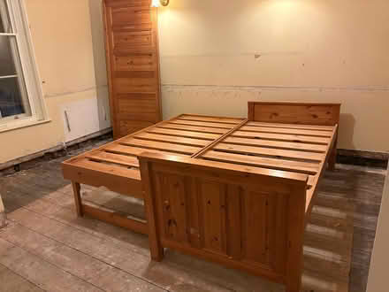 Photo of free Pair of pine single bed frames (Bewdley DY12) #1