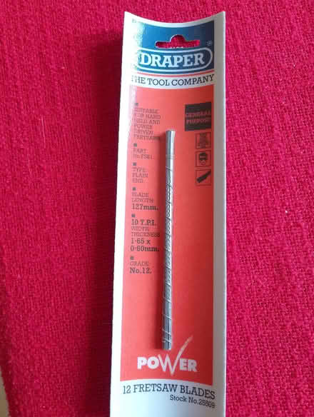 Photo of free Fretsaw blades - pack of 12 (Mistley CO11) #1