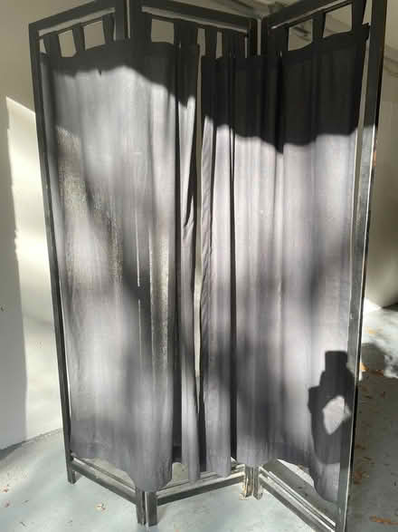 Photo of free Black wooden folding privacy screen (Downtown Silver Spring) #1