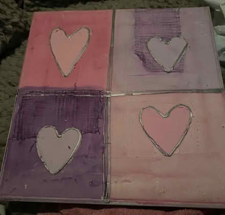 Photo of free Heart canvas (Merry Hill WD23) #2
