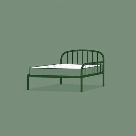 Photo of free Black metal frame single bed and matress (Forden SY21) #1