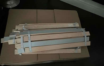 Photo of free Metal double bed frame with slats (Ikea) (Oxton CH43) #2