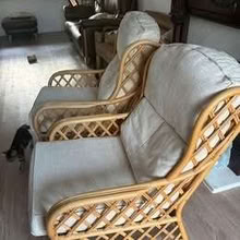 Photo of free Pair of Rattan Conservatory Armchairs (Thorpe St Andrew NR7) #2