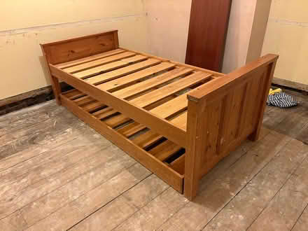 Photo of free Pair of pine single bed frames (Bewdley DY12) #3