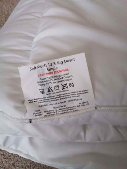 Photo of free Duvet (Rush Green CO15) #3