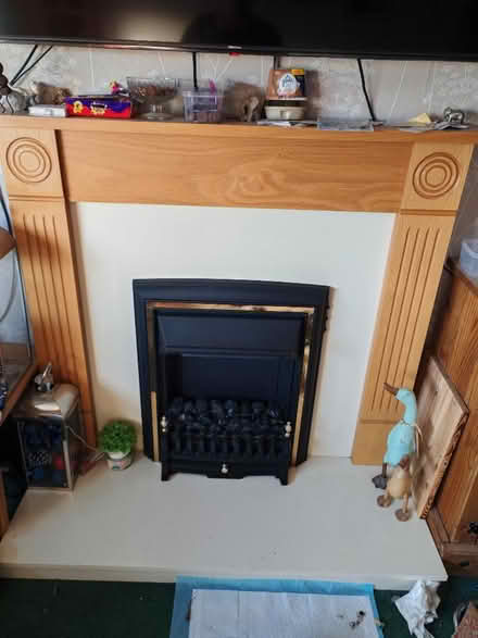 Photo of free Fan heated fire with surround (Milnthorpe LA7) #3