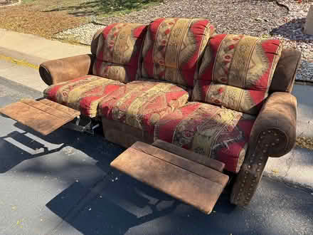 Photo of free couch recliner with drink tray (Lakewood) #1