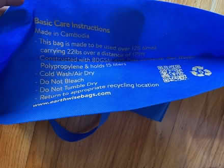 Photo of free Walmart cloth bags (Livingston) #2