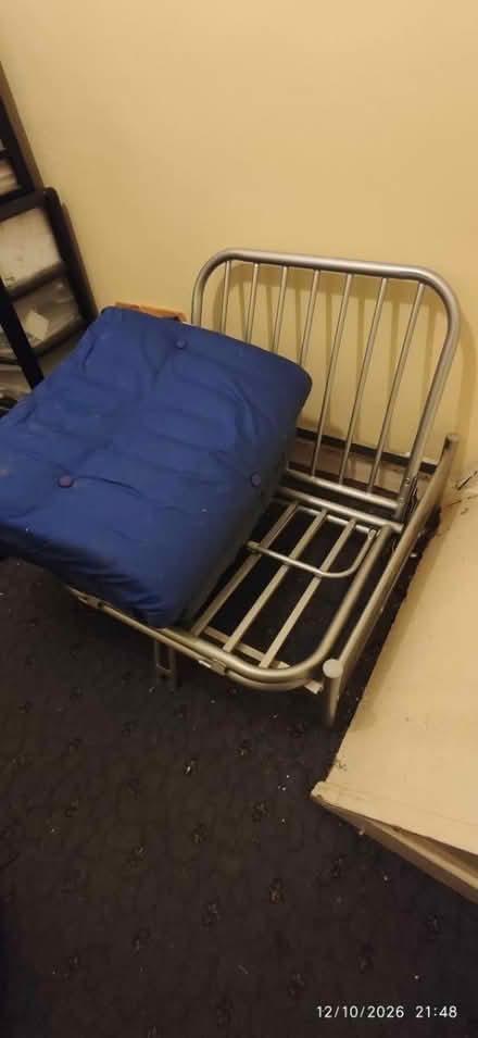 Photo of free Wide Metal chair/single bed (Lucan) #1
