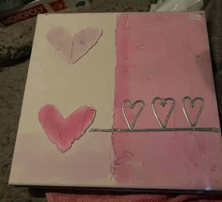 Photo of free Heart canvas (Merry Hill WD23) #1