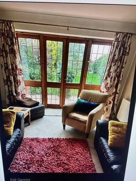 Photo of free two pairs curtains 84" x90" approx (Kingsdown CT14) #1