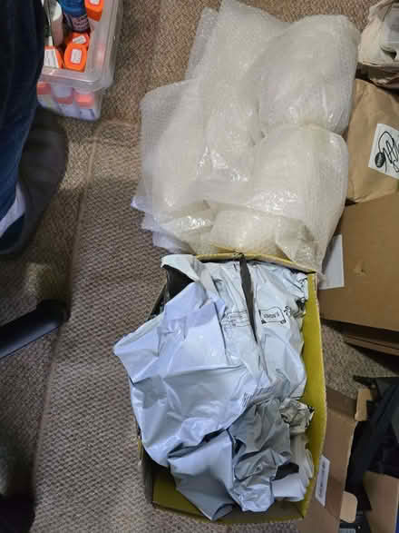 Photo of free Box of used Postal packages and Bubble Wrap (Palmarsh CT21) #1