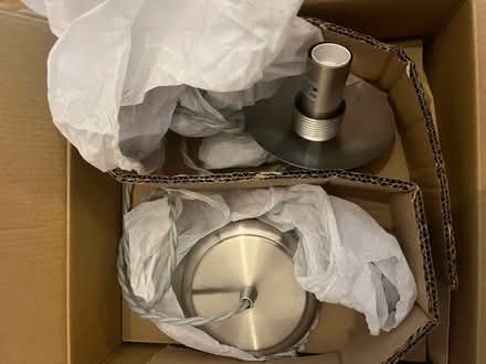 Photo of free Chrome pendant light fitting. (Hornchurch RM11) #1