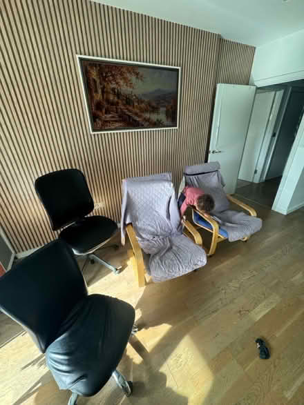 Photo of free 2 ikea pong chair & 2 office chairs (York way Camden NW1) #1