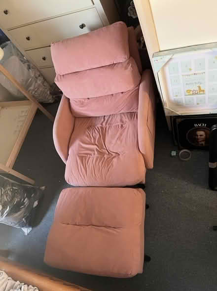 Photo of free Pink reclining armchair (Oldbury) #1