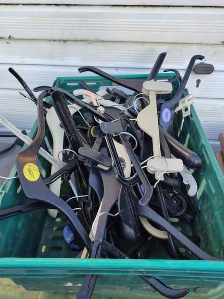 Photo of free Box of plastic hangers (Lucan village) #1