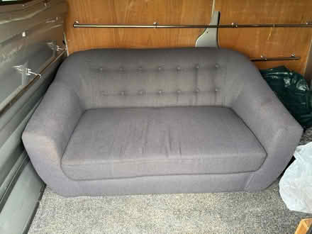 Photo of free Small grey sofa (Bockleton, WR15) #1
