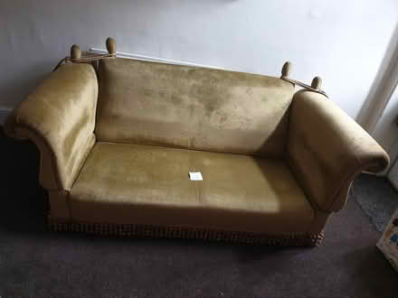 Photo of free Vintage gold velvet sofa bed (Hoyland S74) #4