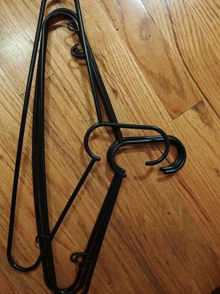 Photo of free 30 black plastic hangers plus other (Hamilton Heights) #1
