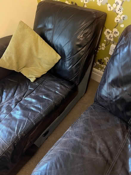 Photo of free 3 seater leather corner sofa (Banners Gate B73) #4