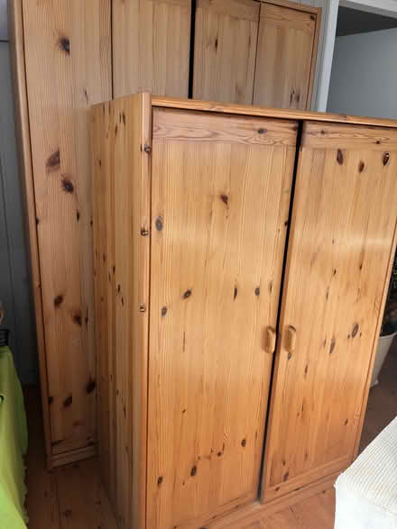 Photo of free Wooden wardrobe to go (Clogherhead, Co Louth) #1
