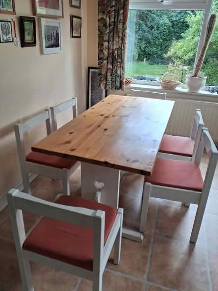Photo of free Pine table 150cm×75cm and 6 chairs. (Ponteland NE20) #1
