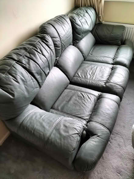 Photo of free Leather sofa (Corsham) #1