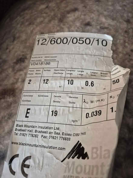 Photo of free 50m of Black Mountain insulation (Chartham CT4) #2