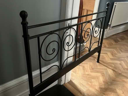 Photo of free Metal double bed frame with slats (Ikea) (Oxton CH43) #1