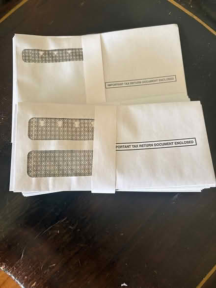 Photo of free envelopes for tax documents (Rolling Meadows 60008) #1