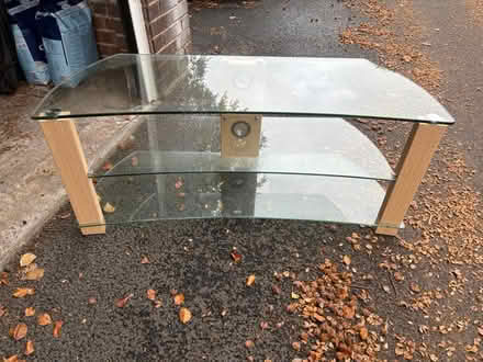 Photo of free Glass TV stand (Allerton L18) #1