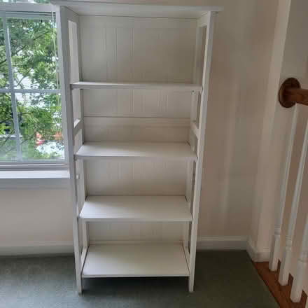Photo of free White wooden shelf unit (Severn) #1