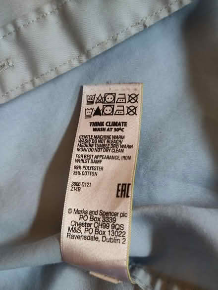 Photo of free M&S blue lng/slv school shirt 10-11 (L1 Liverpool City Centre) #3