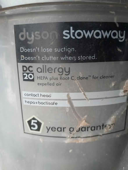 Photo of free Dyson DC20 (Newmarket/New Cheveley Rd CB8) #2