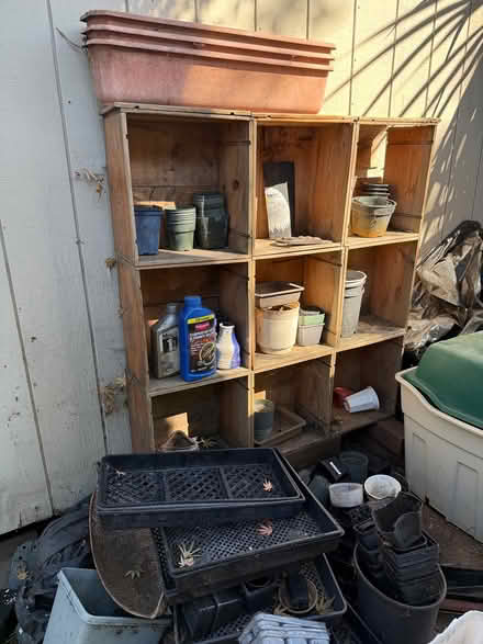Photo of free Display made of aged wood boxes (Berkeley border—near Telegraph) #1