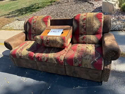 Photo of free couch recliner with drink tray (Lakewood) #2